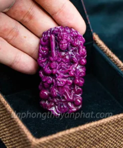 Mặt Phật Bản Mệnh | Mặt Bất Động Minh Vương Đá Ruby M2373 - 49,2g