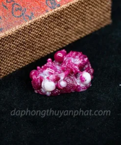 Mặt Phật Bản Mệnh | Mặt Đá Ruby Hình Rồng M2371 -40,4g