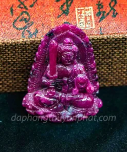 Mặt Phật Bản Mệnh | Mặt Bất Động Minh Vương Đá Ruby M2373 - 41,8g