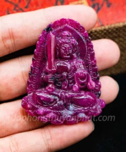 Mặt Phật Bản Mệnh | Mặt Bất Động Minh Vương Đá Ruby M2373 - 41,8g