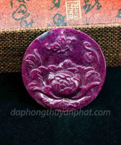 Mặt Phật Bản Mệnh | Mặt Dây Chuyền Nữ Đá Ruby M2371 - 50g
