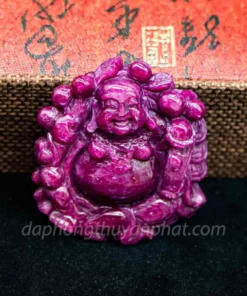 Mặt Phật Bản Mệnh | Mặt Phật Di Lạc Đá Ruby M2373 -74,5g