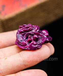 Mặt Phật Bản Mệnh | Mặt Đá Ruby Hình Rồng M2371 -30,6g