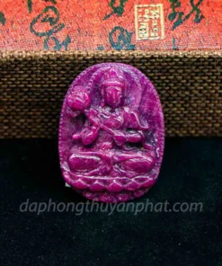 Mặt Phật Bản Mệnh | Mặt Đại Thế Chí Bồ Tát Đá Ruby M2371 - 31,6g