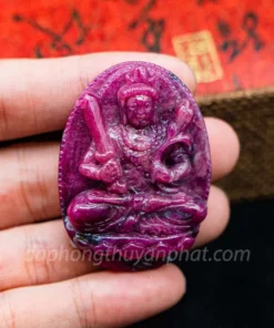 Mặt Phật Bản Mệnh | Mặt Hư Không Tạng Bồ Tát Đá Ruby M2371 - 52,9g