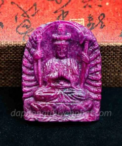 Mặt Phật Bản Mệnh | Mặt Phật Thiên Thủ Thiên Nhãn Đá Ruby M2427 - 96,6g