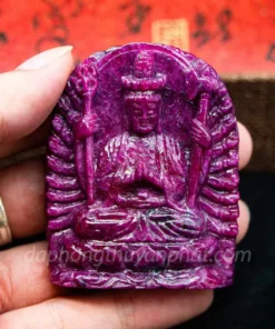Mặt Phật Bản Mệnh | Mặt Phật Thiên Thủ Thiên Nhãn Đá Ruby M2427 - 96,6g