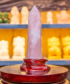 Trụ Thạch Anh | Trụ Đá Thạch Anh Hồng 0,98kg - M0753