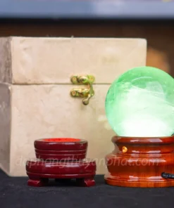 Quả Cầu Thạch Anh Xanh - Fluorite Xanh Trong Thấu Quang VIP 0.9kg - 8cm M2650090
