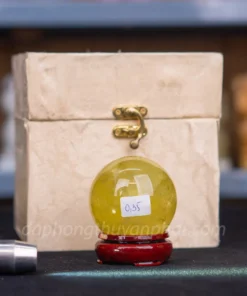 Quả Cầu Phong Thủy Đá Thạch Anh Vàng 0.35kg - 6.5cm 26061