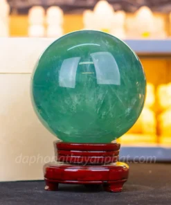 Quả Cầu Thạch Anh Xanh - Fluorite Xanh Trong Thấu Quang VIP 5.88kg - 15cm M2650588