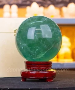Quả Cầu Thạch Anh Xanh - Fluorite Xanh Trong Thấu Quang VIP 5.42kg - 14cm M2650542