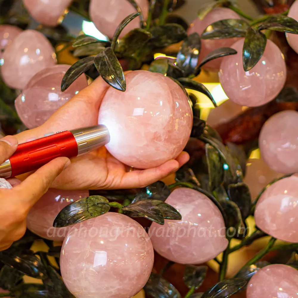 Cây Đào Đá Thạch Anh Hồng 3A 68 Quả 016-0763A-68