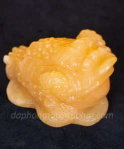 Thiềm Thừ (Cóc 3 Chân - Cóc Ngậm Tiền) Ngọc Hoàng Long Vàng 11cm - M2500