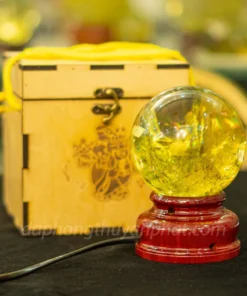 Quả Cầu Phong Thủy Đá Thạch Anh Vàng 1.22kg - 10cm AH001