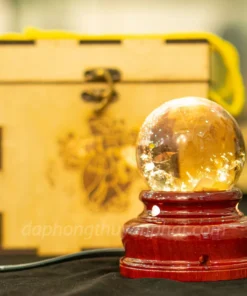 Quả Cầu Phong Thủy Đá Thạch Anh Vàng 0.43kg - 6.8cm AH003