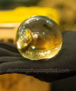 Quả Cầu Phong Thủy Đá Thạch Anh Vàng 0.43kg - 6.8cm AH003