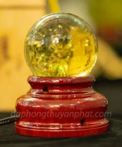Quả Cầu Phong Thủy Đá Thạch Anh Vàng 0.46kg - 7cm AH008