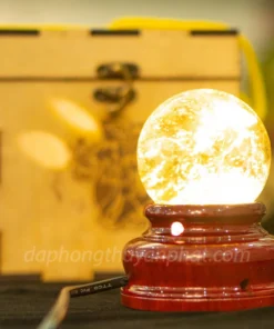 Quả Cầu Phong Thủy Đá Thạch Anh Vàng 0.46kg - 7cm AH008