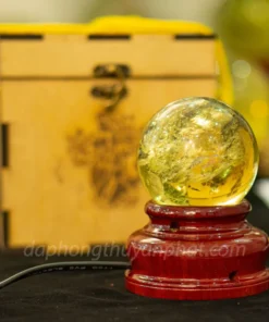 Quả Cầu Phong Thủy Đá Thạch Anh Vàng 0.53kg - 6.8cm AH013