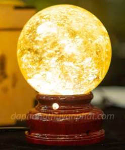 Quả Cầu Phong Thủy Đá Thạch Anh Vàng 1.52kg - 10cm AH015