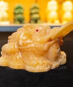 Thiềm Thừ (Cóc 3 Chân - Cóc Ngậm Tiền) Ngọc Hoàng Long Vàng 20cm - M2658