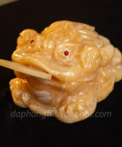 Thiềm Thừ (Cóc 3 Chân - Cóc Ngậm Tiền) Ngọc Hoàng Long Vàng 20cm - M2658