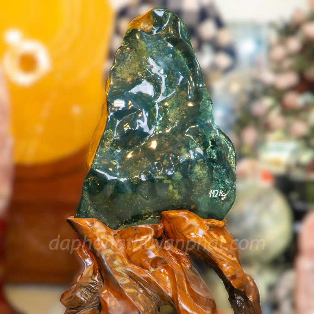 Đá Cảnh Mã Não Xanh | Đá Cảnh, Đá Trấn Trạch Mã Não Xanh VIP 112kg - M2641