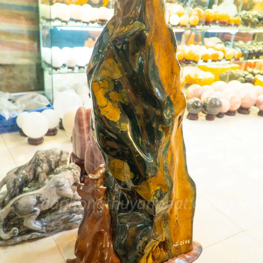 Đá Cảnh Mã Não Xanh | Đá Cảnh, Đá Trấn Trạch Mã Não Xanh VIP 112kg - M2641