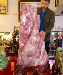 Đá Cảnh, Đá Trấn Trạch Thạch Anh Hồng 381kg - M2597