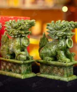 Cặp Kỳ Lân Serpentine - 15cm - M2865209