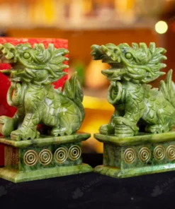 Cặp Kỳ Lân Serpentine - 15cm - M2865209