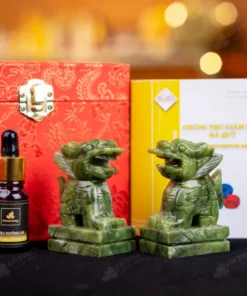 Cặp Kỳ Lân Serpentine - 10cm - M2868034