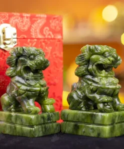 Cặp Nghê Đá Serpentine - 10cm - M286307