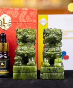 Cặp Nghê Đá Serpentine - 10cm - M286307