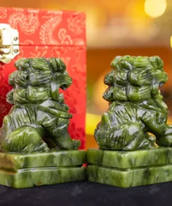 Cặp Nghê Đá Serpentine - 10cm - M286307