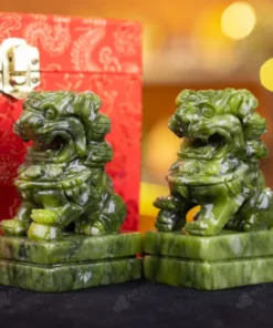 Cặp Nghê Đá Serpentine - 10cm - M286307