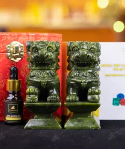 Cặp Nghê Đá Serpentine - 12cm - M2864103