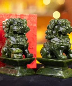 Cặp Nghê Đá Serpentine - 12cm - M2864103