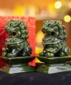 Cặp Nghê Đá Serpentine - 12cm - M2864103