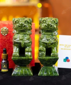 Cặp Nghê Đá Serpentine - 20cm - M2866373