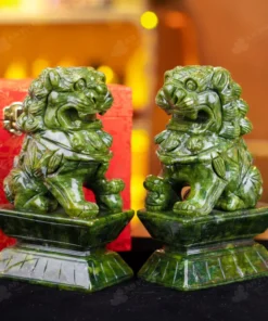 Cặp Nghê Đá Serpentine - 20cm - M2866373