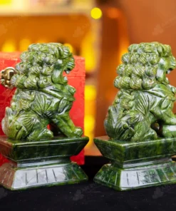 Cặp Nghê Đá Serpentine - 20cm - M2866373