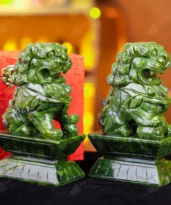 Cặp Nghê Đá Serpentine - 20cm - M2866373