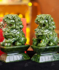 Cặp Nghê Đá Serpentine - 20cm - M2866373