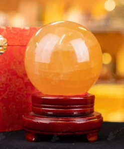 Quả Cầu Phong Thủy Canxit Vàng - 1,86kg - M2906186