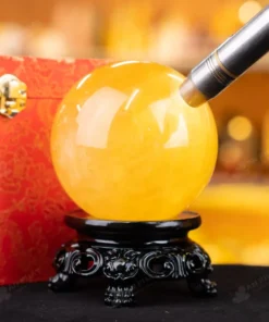 Quả Cầu Phong Thủy Canxit Vàng - 1,86kg - M2906186