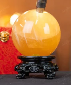 Quả Cầu Phong Thủy Canxit Vàng - 2,276kg - M29062276