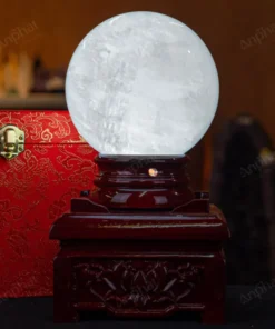 Quả Cầu Phong Thủy Canxit Trắng - 2,386kg - M24712386