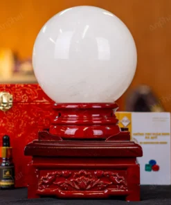 Quả Cầu Phong Thủy Canxit Trắng - 4,498kg - M24714498